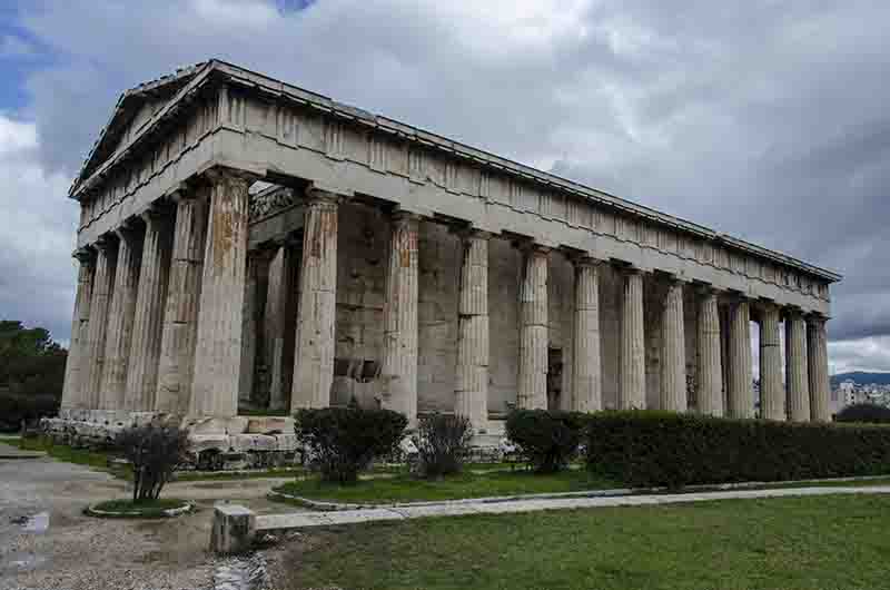 86 - Grecia - Atenas - Antigua Agora - templo El Hefestion